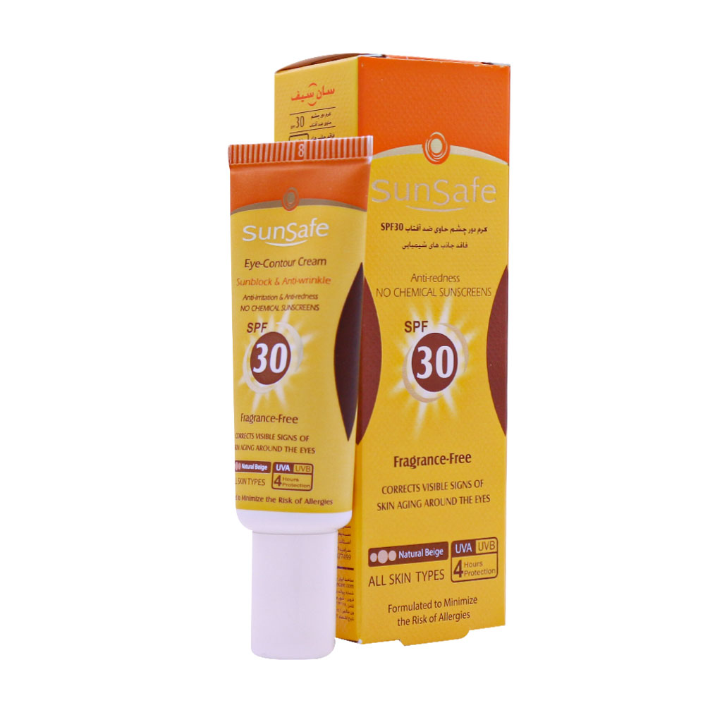 کرم ضد آفتاب رنگی دور چشم  سان سیف SPF30